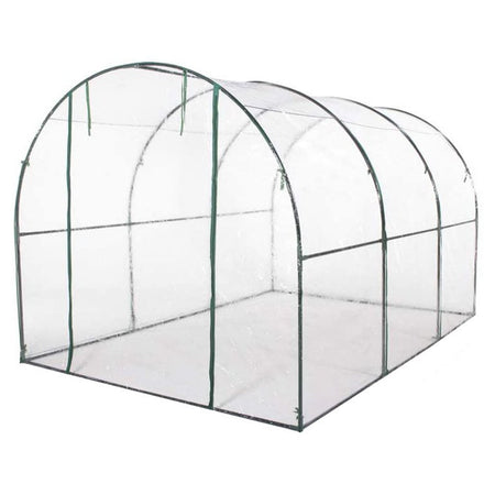 Serra da orto "Tunnel" per piante in acciaio con chiusura a doppia cerniera