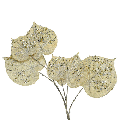 Ramo decorativo color champagne per decorazioni e composizioni di fiori h 68 cm