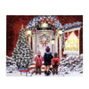 Quadro con LED luminosi a luce calda decorazione natalizia, dipinto da 48 cm