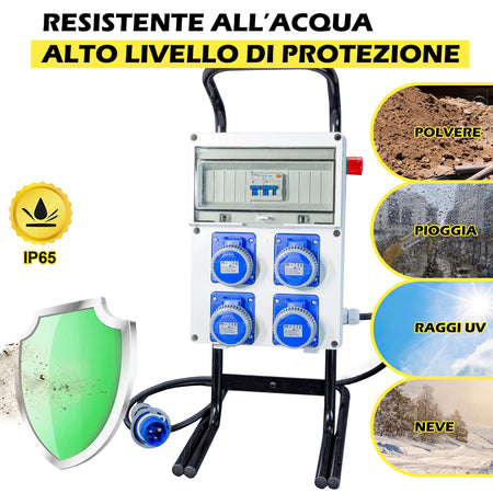 QUADRO MONO + PULSANTE+ CAV - ElettroWatt.eu