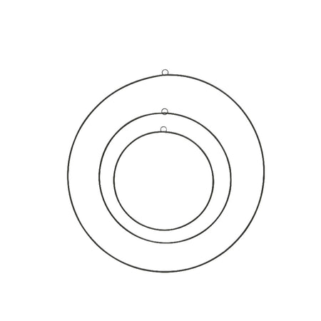 Cerchio decorativo in metallo decorazione natalizia da interno e esterno