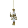 Pendente a forma di Soldato in poliresina, color Oro, per Albero di Natale h 13 cm