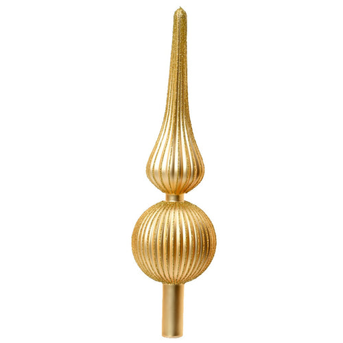 Puntale per albero di Natale con sfere in vetro perla decorazione e addobbo da 31 cm