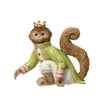 Statuetta con scimmie vestite da re e maggiordomo decorazione per interno e esterno