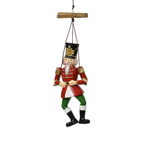 Pendaglio burattini decorazione per albero di natale h 10,7 cm