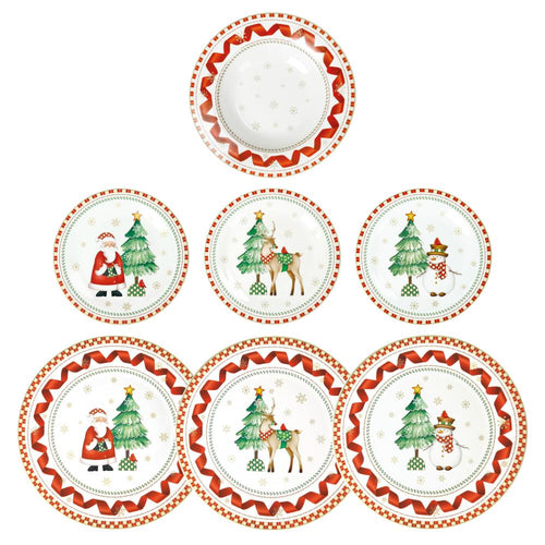 Servizio piatti 18 Pz Racconti Porcellana Brandani 84777BRD