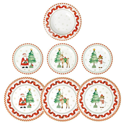 Servizio piatti 18 Pz Racconti Porcellana Brandani 84777BRD