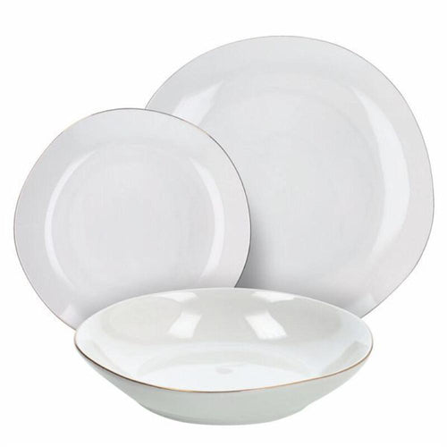 Servizio tavola 18 pezzi Delphi Filo Oro Tognana DH070186206