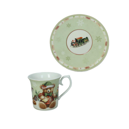 Set 2 Tazzine Caffè Coccole New Bone China Brandani 80105BRA