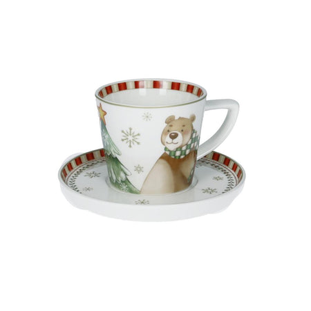 Set 2 Tazzine Caffè Racconti New Bone China Brandani 84802