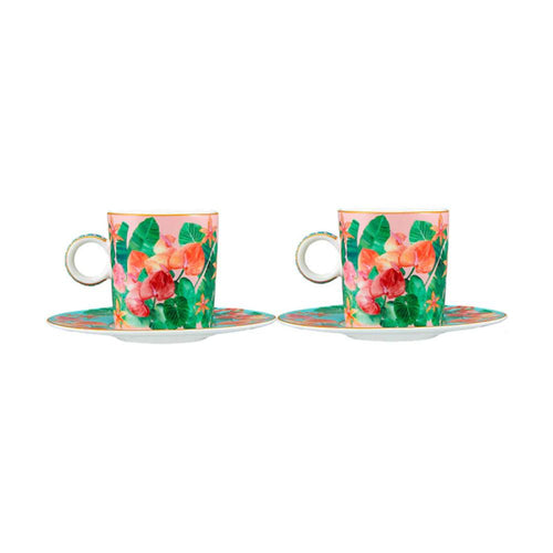 Set 2 Tazzine Rosa Tropicana Maxwell & Williams