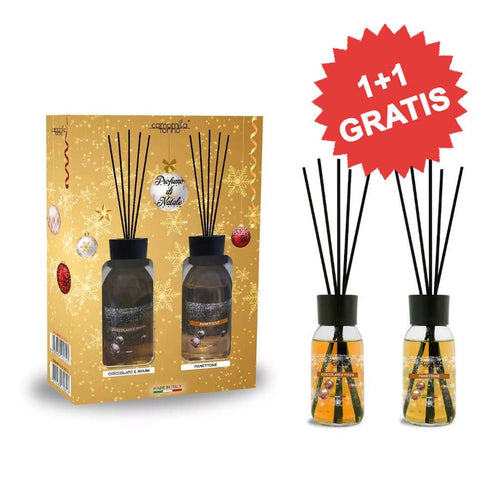 Set 2 Diffusori 125ml Cioccolato e Rhum + Panettone