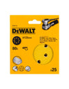 Set di 25 Dischi per levigatrici rotorbitale 125 mm DeWALT DT3113-QZ (grana 80)