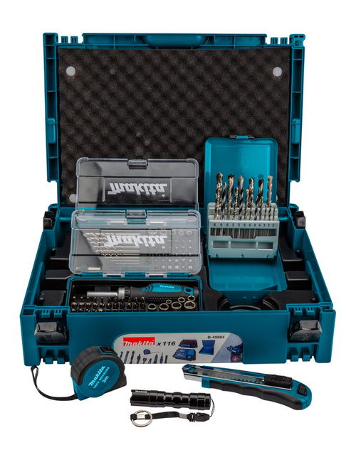 Set di accessori MAKPAC MAKITA B-49884 (116 pezzi)
