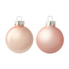 Palline in vetro per albero di natale rosa blush decorazione natalizia