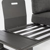 Salottino angolare da giardino Konnor in alluminio per giardino e veranda