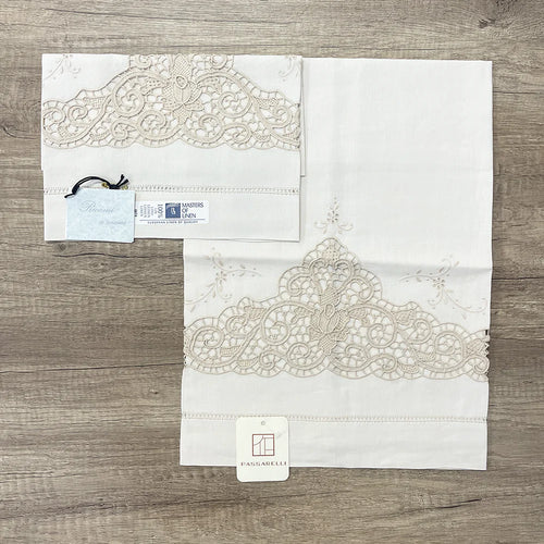 Set 1+1 Asciugamani in Puro Lino e Burano 1721 S90