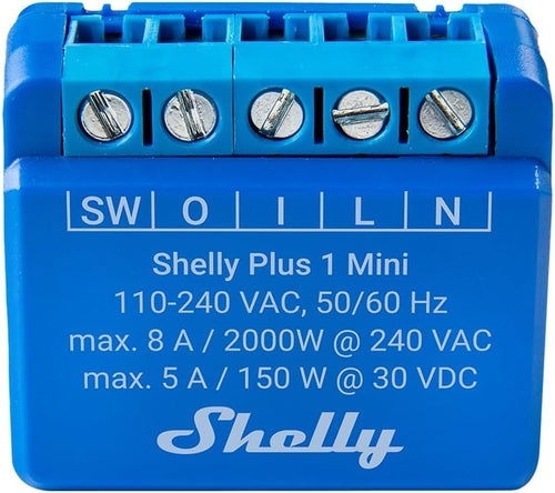 Shelly Mini Plus 1 - Smart Relay 8A Ac/Dc Wifi/Bt