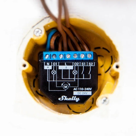 Shelly Plus 2Pm - Smart Relay Tapparelle 16A Ac/Dc Wifi + Pm