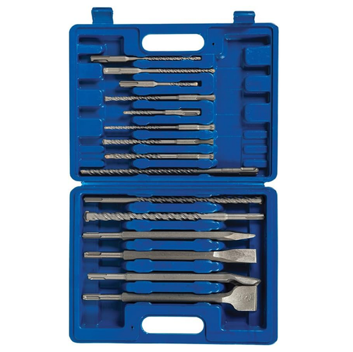 Set di punte e ceselli da trapano per muratura SDS Plus Silverline Silverline