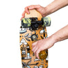 Skateboard Cruiser Ghettoblaster Teak Geroglific 26 -7,25