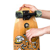 Skateboard Cruiser Ghettoblaster Teak Geroglific Fidh tail 33 -9,5