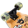 Skateboard Cruiser Ghettoblaster Teak Geroglific Fis tail 30 -9
