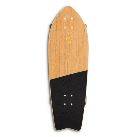 Skateboard Ghettoblaster Surfskate Teak Snake Head 30" 9.75"