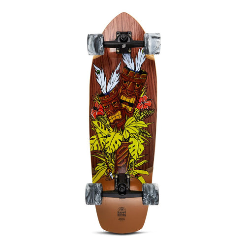 Skateboard Ghettoblaster Surfskate Tiki Token Mogano 32 9.875