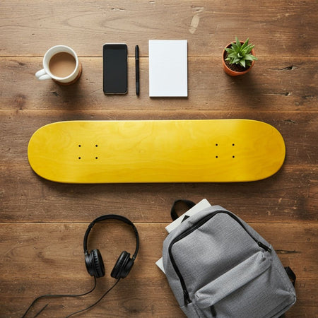 Skateboard Ghettoblaster Tavola Small Logo Yellow 8.0""