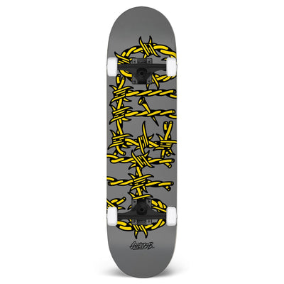 Skateboard Ghettoblaster per iniziare Barded Wire grey 7.87