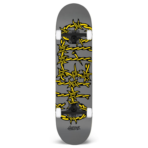 Skateboard Ghettoblaster per iniziare Barded Wire grey 7.87