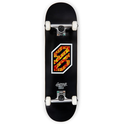 Skateboard Ghettoblaster per iniziare Flame White 8.25