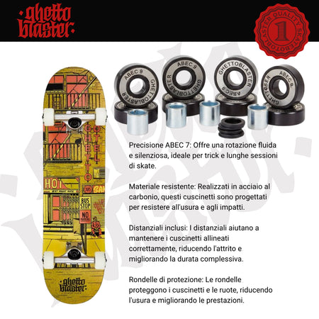 Skateboard Ghettoblaster per iniziare  Hotel Rust  8.375"