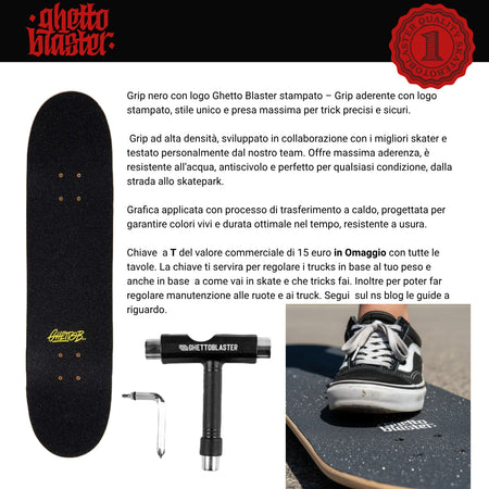 Skateboard Ghettoblaster per iniziare  Hotel Rust  8.375"