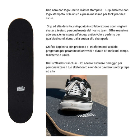 Skateboard Ghettoblaster per iniziare Kobra Yellow 8.0"