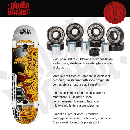 Skateboard Ghettoblaster per iniziare  Tsunami Thuinder  8.0"