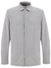 Corneliani Camicia grigio manica lunga da uomo