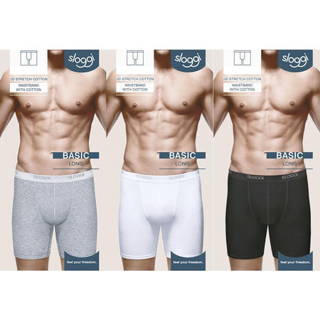 Sloggi Uomo Boxer con Gambe Basic Long S14 - Passarelli Biancheria