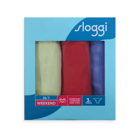 Sloggi Donna Weekend Tai C3P Confezione 3 Slip M018 S15 - Passarelli Biancheria