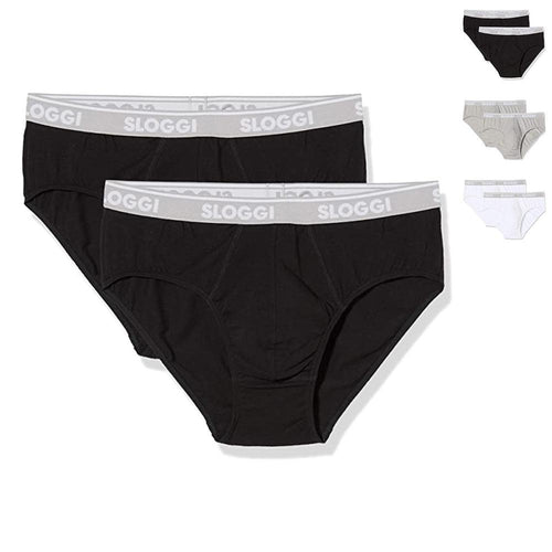 Sloggi Uomo Go ABC Midi Confezione da 2 Slip S90 - Passarelli Biancheria