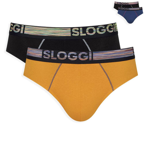 Sloggi Uomo Go ABC Midi Natural Confezione da 2 Slip 10211768 S14 - Passarelli Biancheria