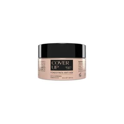CoverUp Makeup – Fondotinta Antiage Water Resistant 50ml – Lunga Tenuta con Acido Ialuronico ed Emollienti Naturali – Idratante e Levigante – AlohaLabs