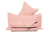 Completo Copripiumino in Raso di puro cotone Rosa - Vanita di raso