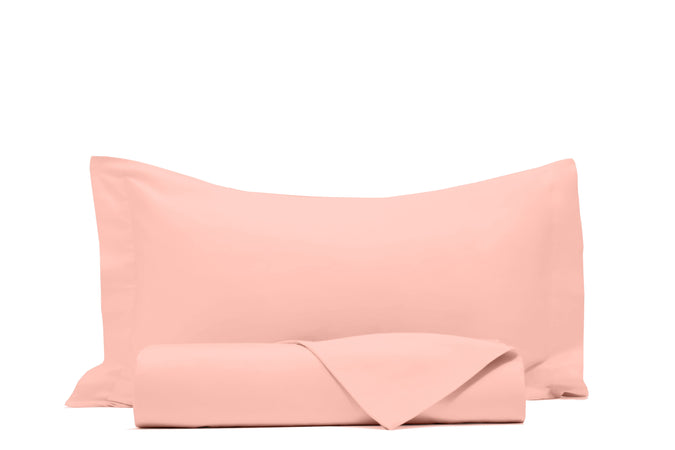 Parure Copripiumino in Raso di puro cotone Rosa - Vanita di raso