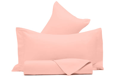 Parure Copripiumino in Raso di puro cotone Rosa - Vanita di raso