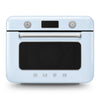 Smeg cof01pbeu forno combinato a vapore da appoggio azzurro, lucido estetica 50's style