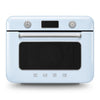 Smeg cof01pbeu forno combinato a vapore da appoggio azzurro, lucido estetica 50's style
