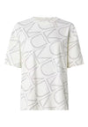 calvin klein T-SHIRT ALL OVER MONOGRAM T-SHIRT da donna