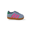 Sneakers-Adidas-Gazelle-Kids-IH6477-grigio-fuxia-verde-bambina-vista-laterale-velcro-Scarpetteria-Gica-Trani